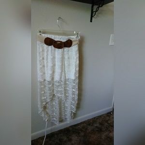 High low skirt lacey